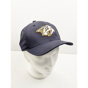 NHL Nashville Predators Youth Hat Navy Blue Baseball Cap Embroidered Logo Hockey